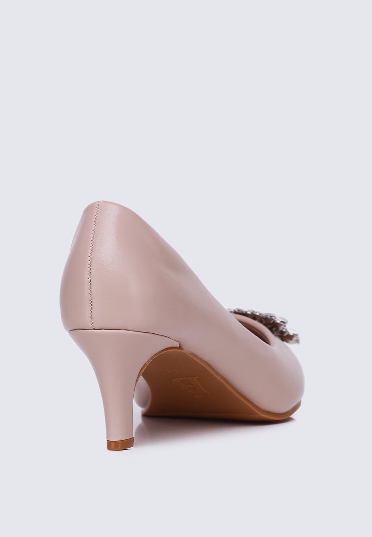 Casey Comfy Pumps In Nude PinkPumps - myballerine