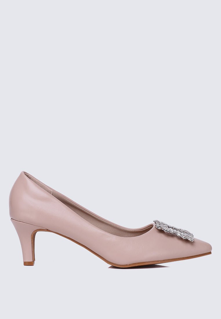 Casey Comfy Pumps In Nude PinkPumps - myballerine