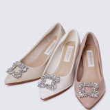 Casey Comfy Pumps In Nude PinkShoes - myballerine