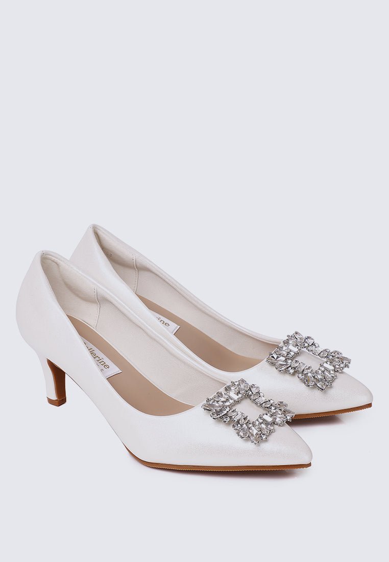 Casey Comfy Pumps In PearlPumps - myballerine