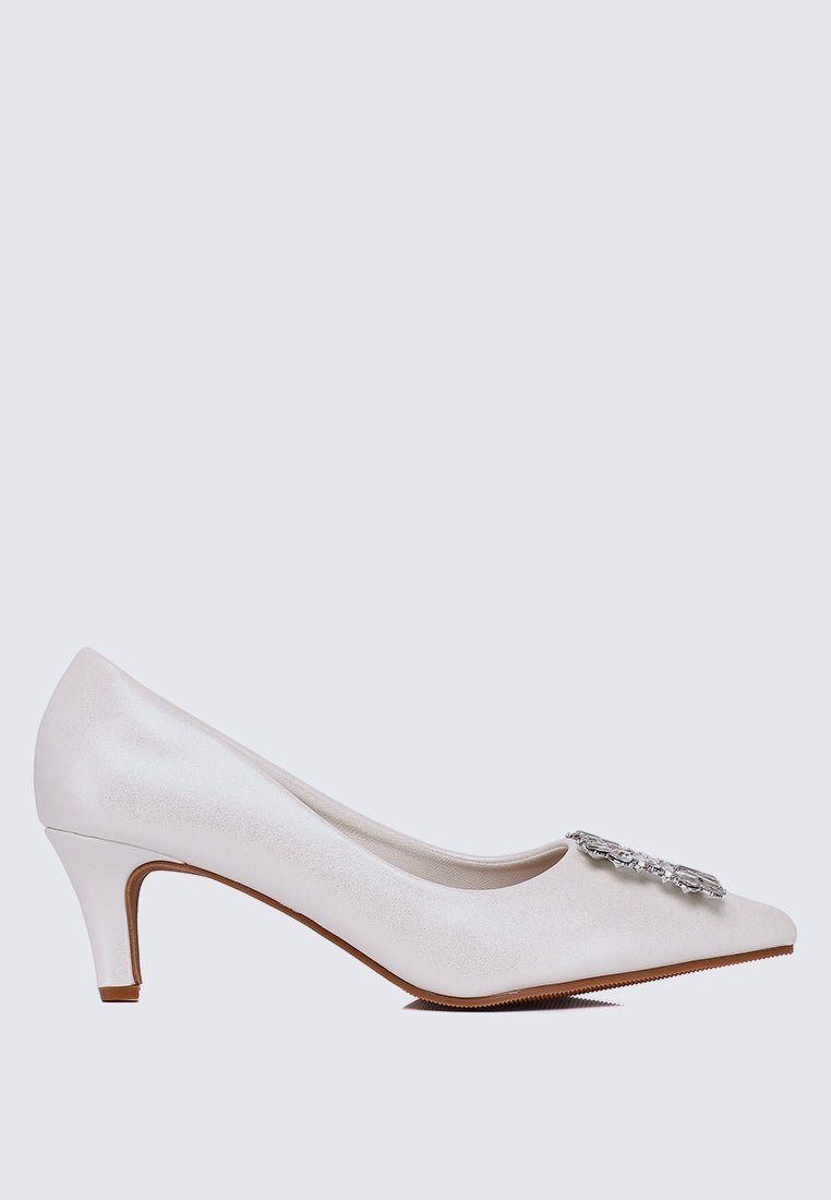 Casey Comfy Pumps In PearlPumps - myballerine