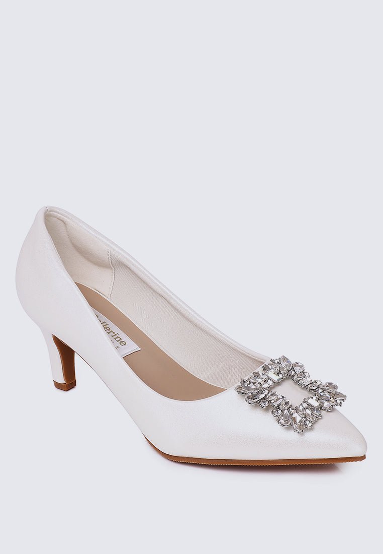 Casey Comfy Pumps In PearlPumps - myballerine