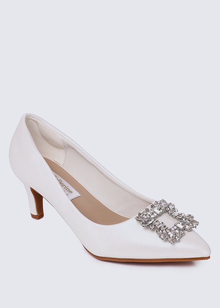 Casey Comfy Pumps In PearlShoes - myballerine