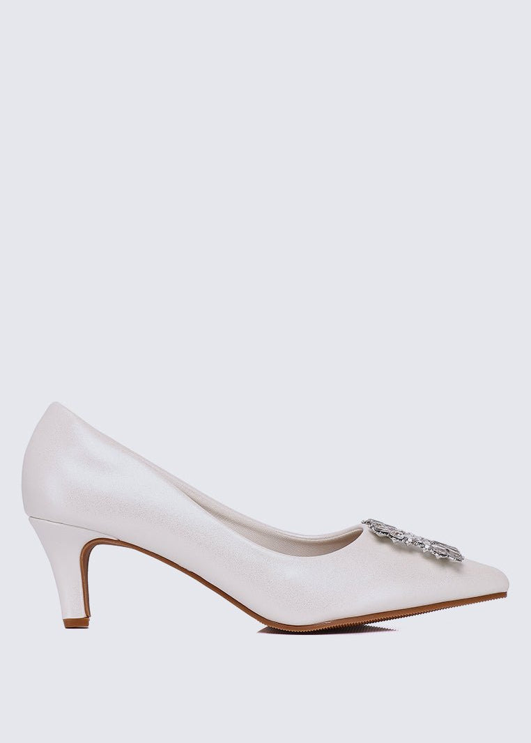 Casey Comfy Pumps In PearlShoes - myballerine