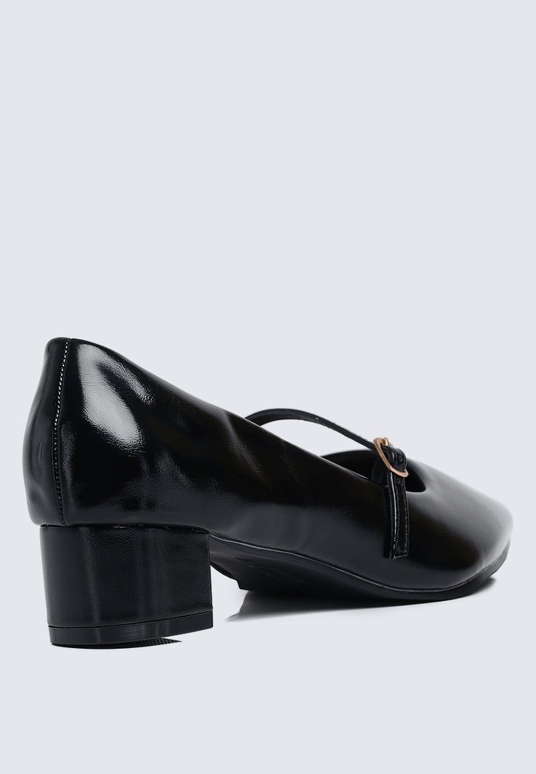 Catherine Ultra WideFit Comfy Heels In BlackHeels - myballerine