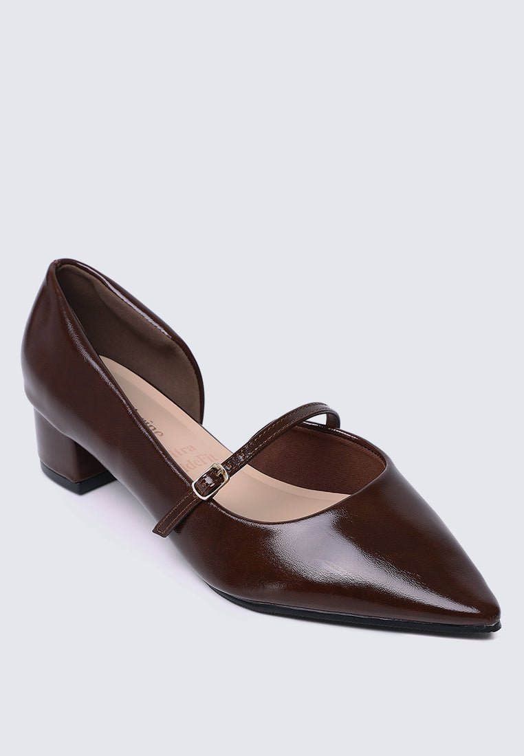Catherine Ultra WideFit Comfy Heels In EspressoHeels - myballerine