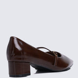 Catherine Ultra WideFit Comfy Heels In EspressoHeels - myballerine
