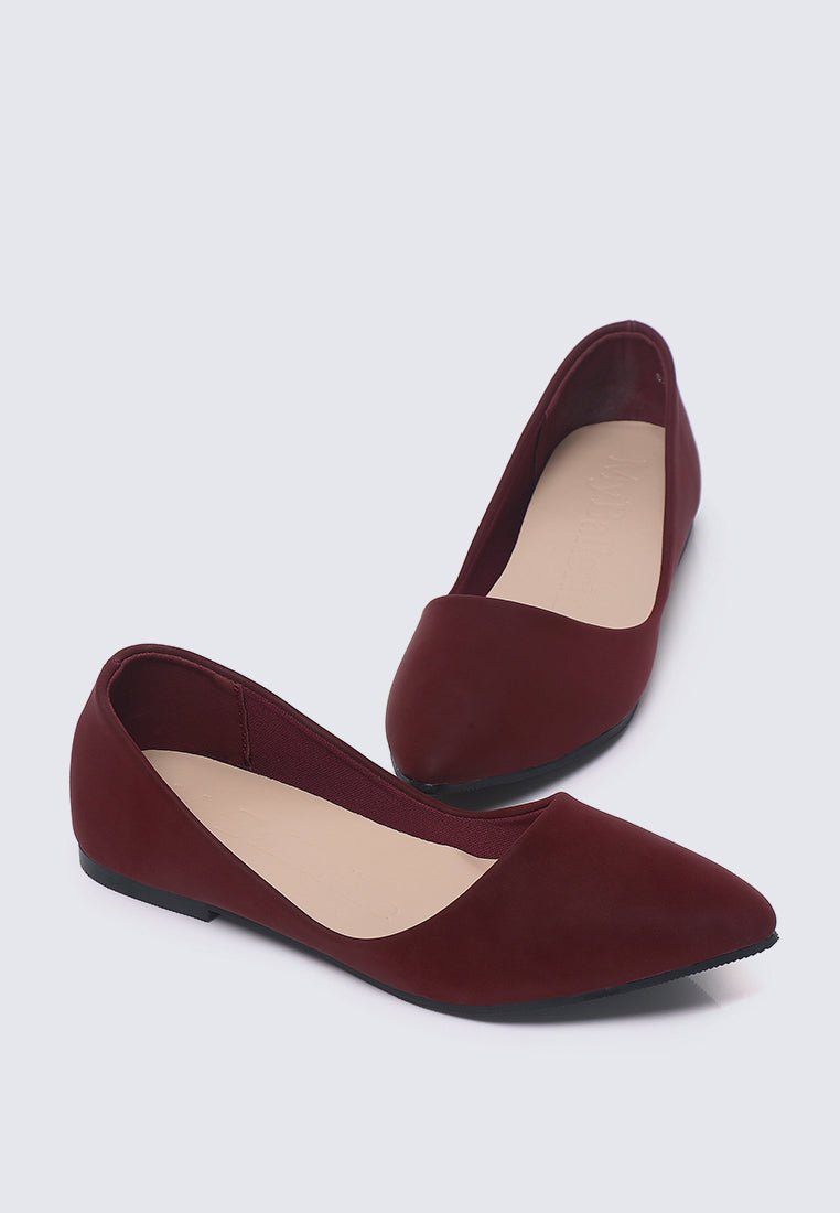 Cece 2.0 Comfy Ballerina In MaroonBallerina - myballerine