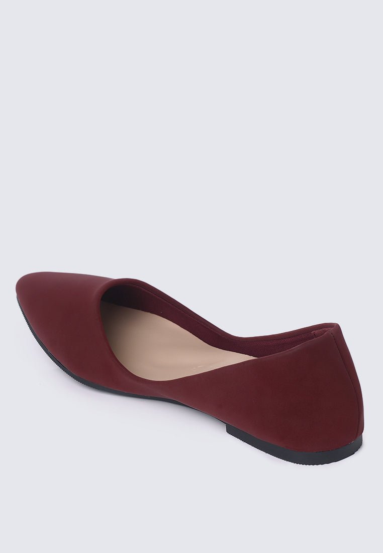 Cece 2.0 Comfy Ballerina In MaroonBallerina - myballerine