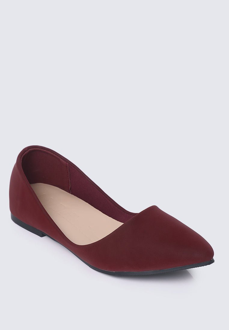 Cece 2.0 Comfy Ballerina In MaroonBallerina - myballerine