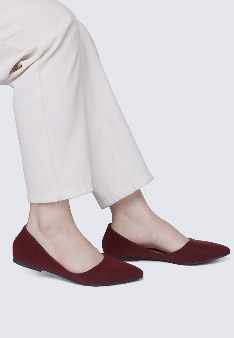 Cece 2.0 Comfy Ballerina In MaroonBallerina - myballerine