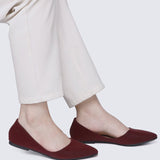 Cece 2.0 Comfy Ballerina In MaroonBallerina - myballerine