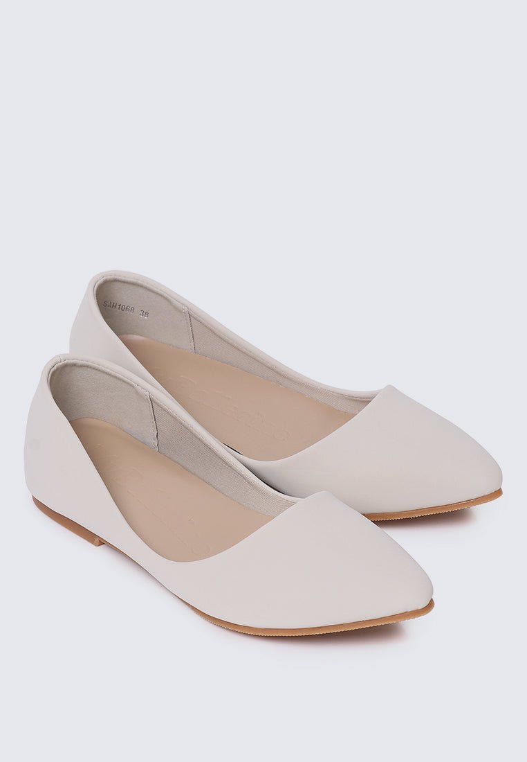 Cece 2.0 Comfy Ballerina In Off WhiteBallerina - myballerine
