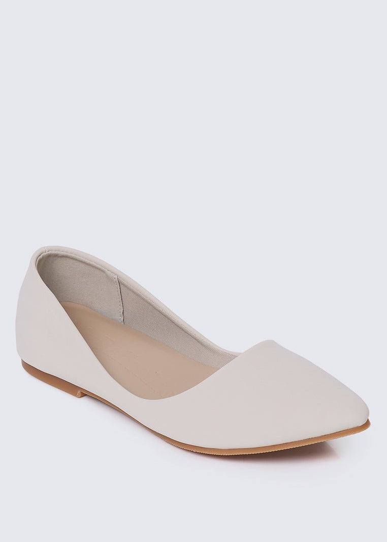 Cece 2.0 Comfy Ballerina In Off WhiteBallerina - myballerine