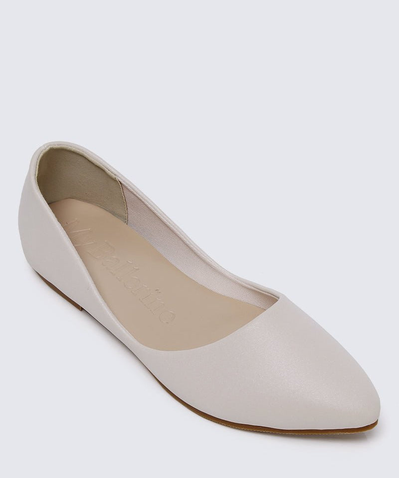 Cece Comfy Ballerina In Beige - myballerine