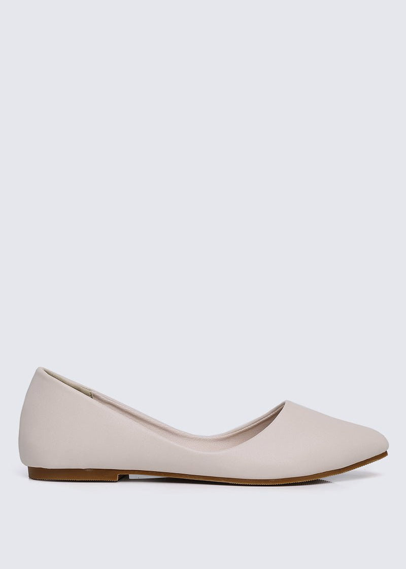 Cece Comfy Ballerina In Beige - myballerine