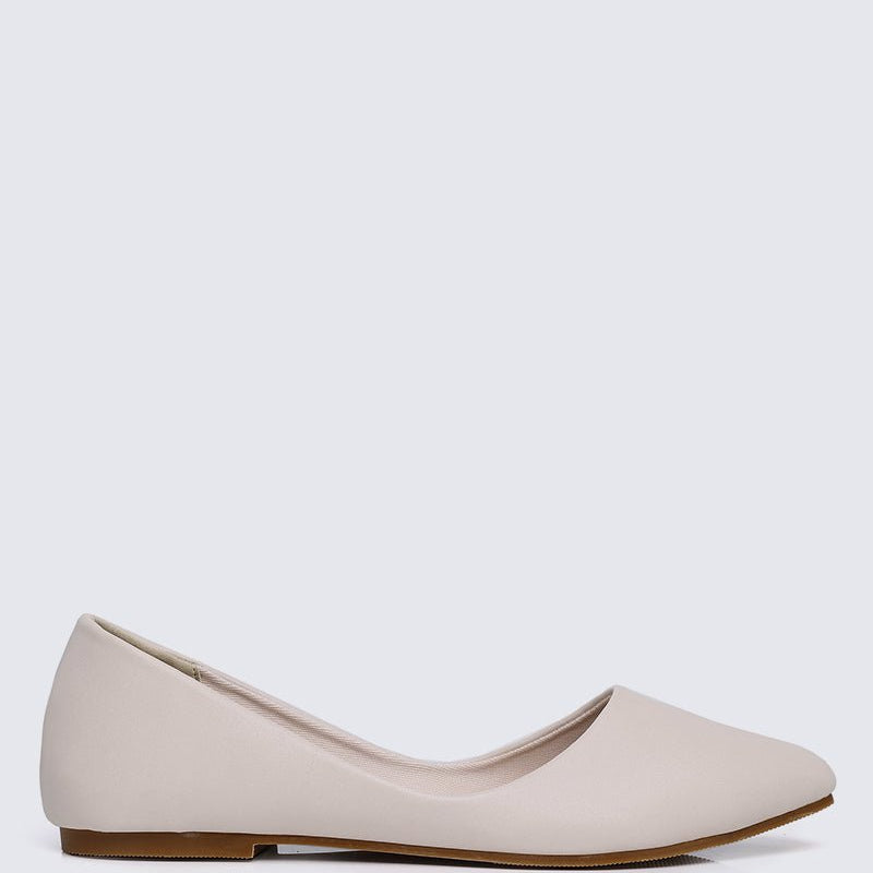 Cece Comfy Ballerina In Beige - myballerine