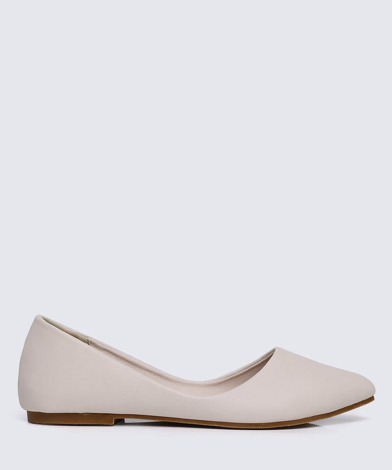 Cece Comfy Ballerina In Beige - myballerine