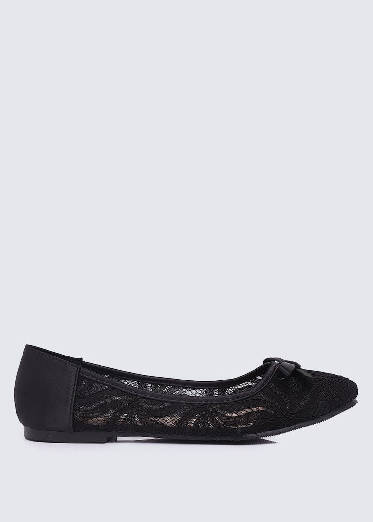 Cecelia Comfy Ballerina In Black - myballerine