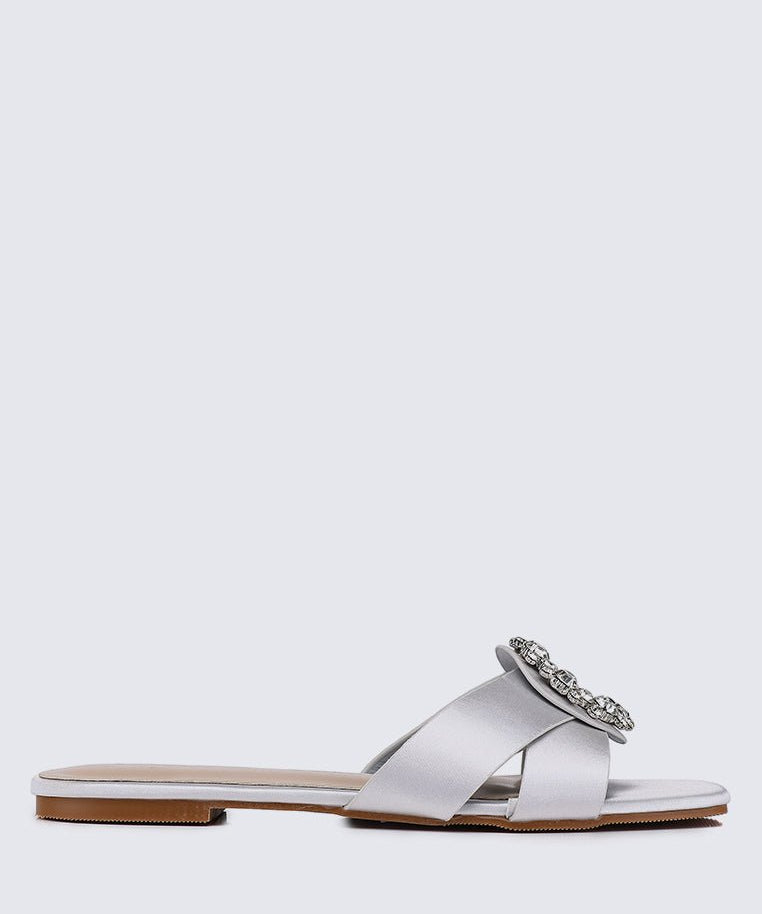 Charlie Comfy Sandals In SilverShoes - myballerine