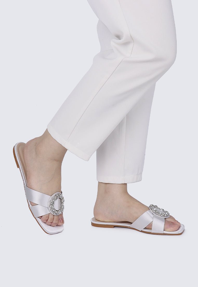 Charlie Comfy Sandals In SilverShoes - myballerine