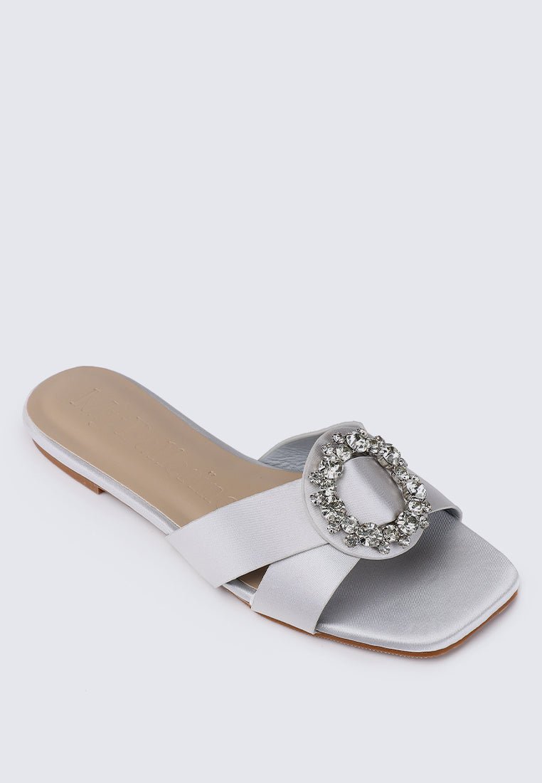 Charlie Comfy Sandals In SilverShoes - myballerine