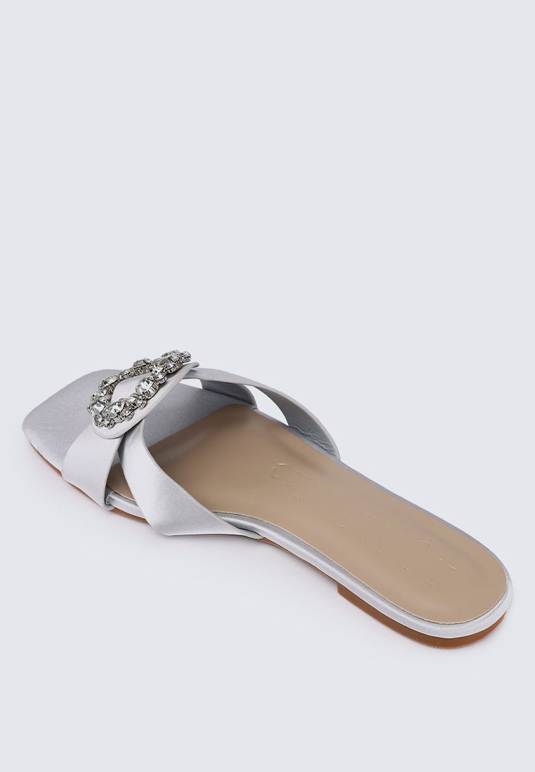 Charlie Comfy Sandals In SilverShoes - myballerine