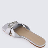Charlie Comfy Sandals In SilverShoes - myballerine