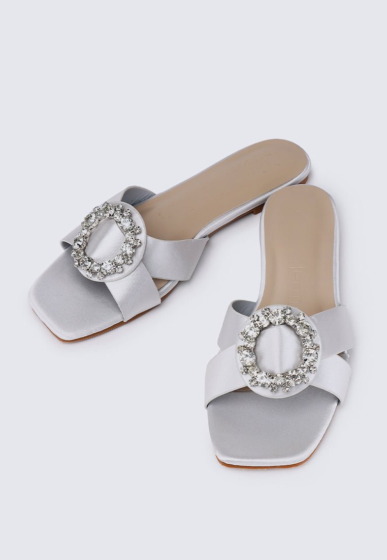 Charlie Comfy Sandals In SilverShoes - myballerine