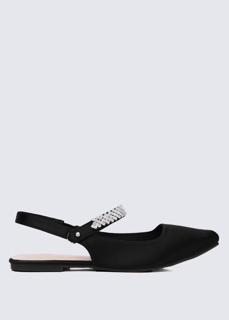 Charlize Comfy Ballerina In Black - myballerine