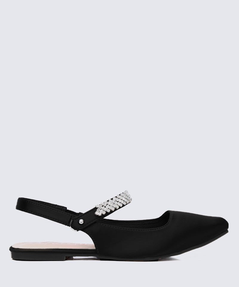 Charlize Comfy Ballerina In Black - myballerine