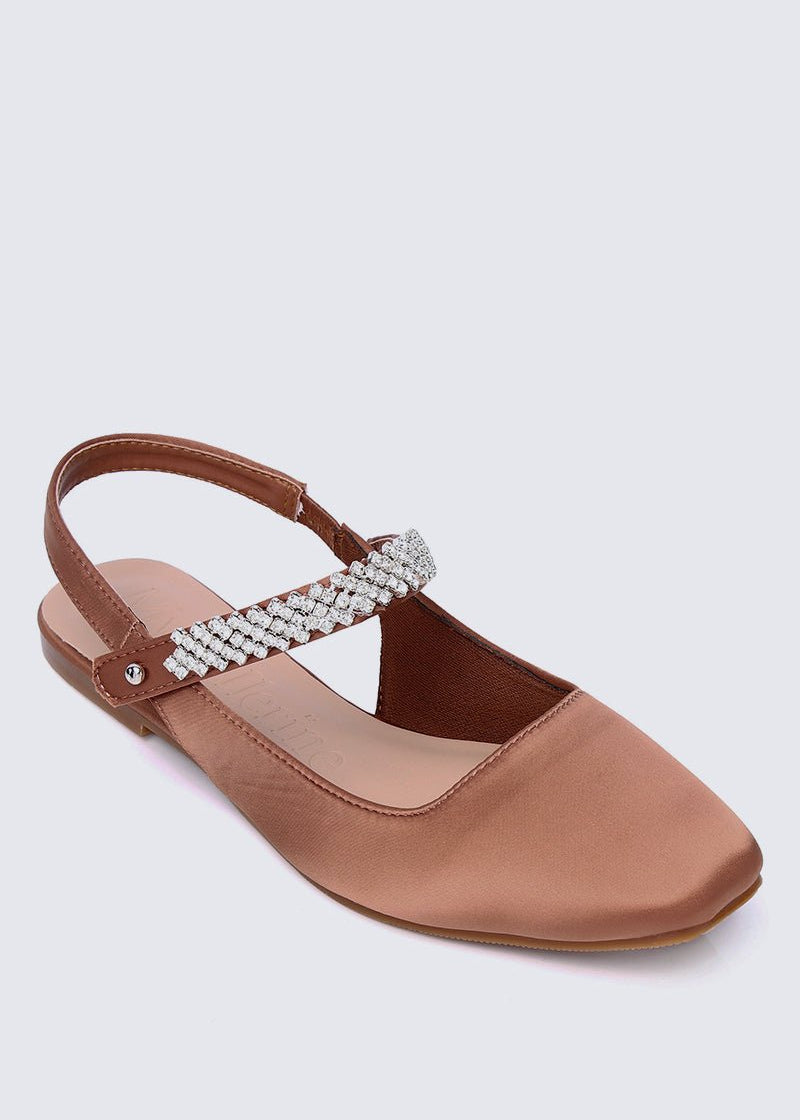 Charlize Comfy Ballerina In Copper - myballerine