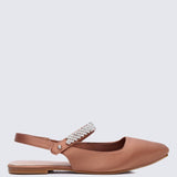 Charlize Comfy Ballerina In Copper - myballerine