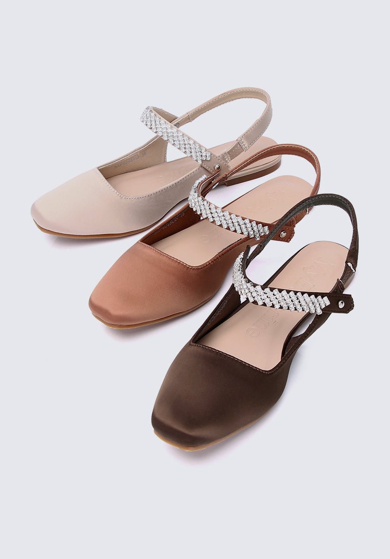 Charlize Comfy Ballerina In Nude - myballerine