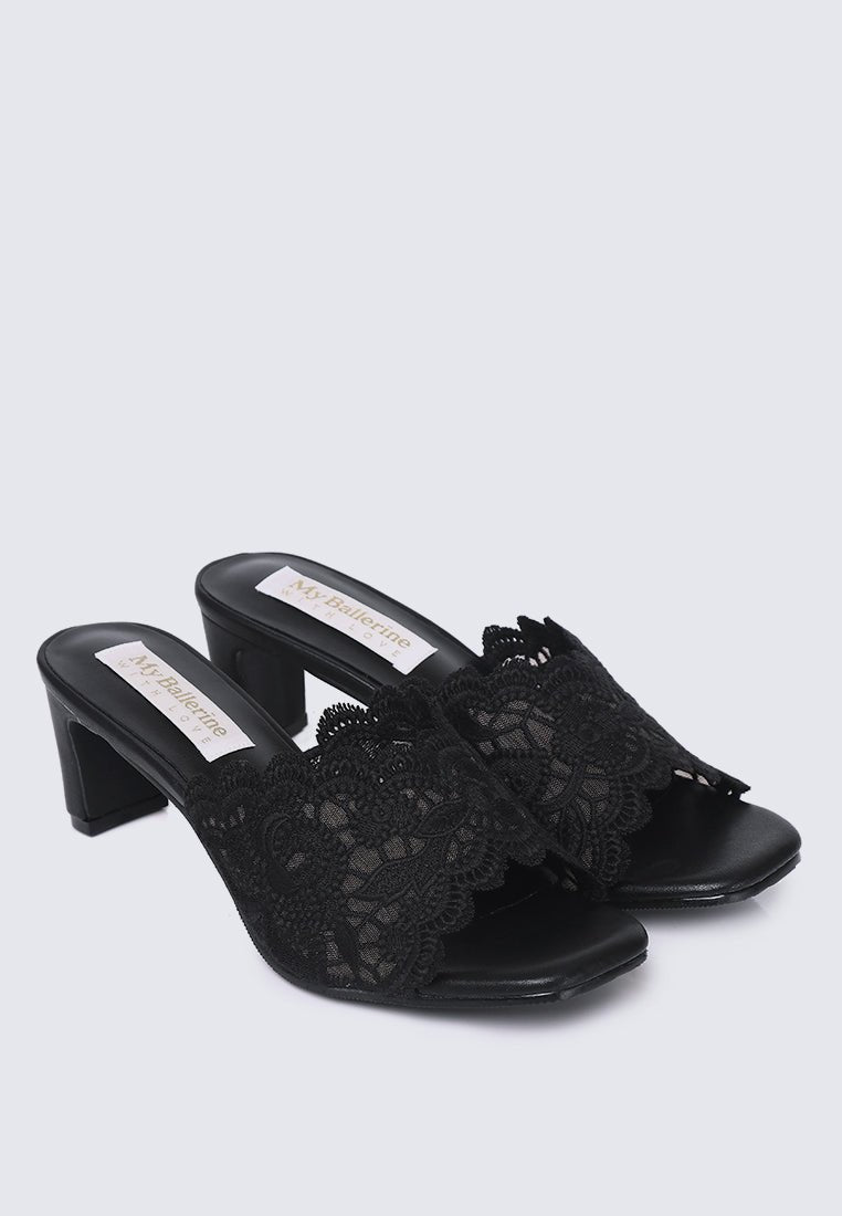 Chloe Comfy Heel In BlackHeels - myballerine