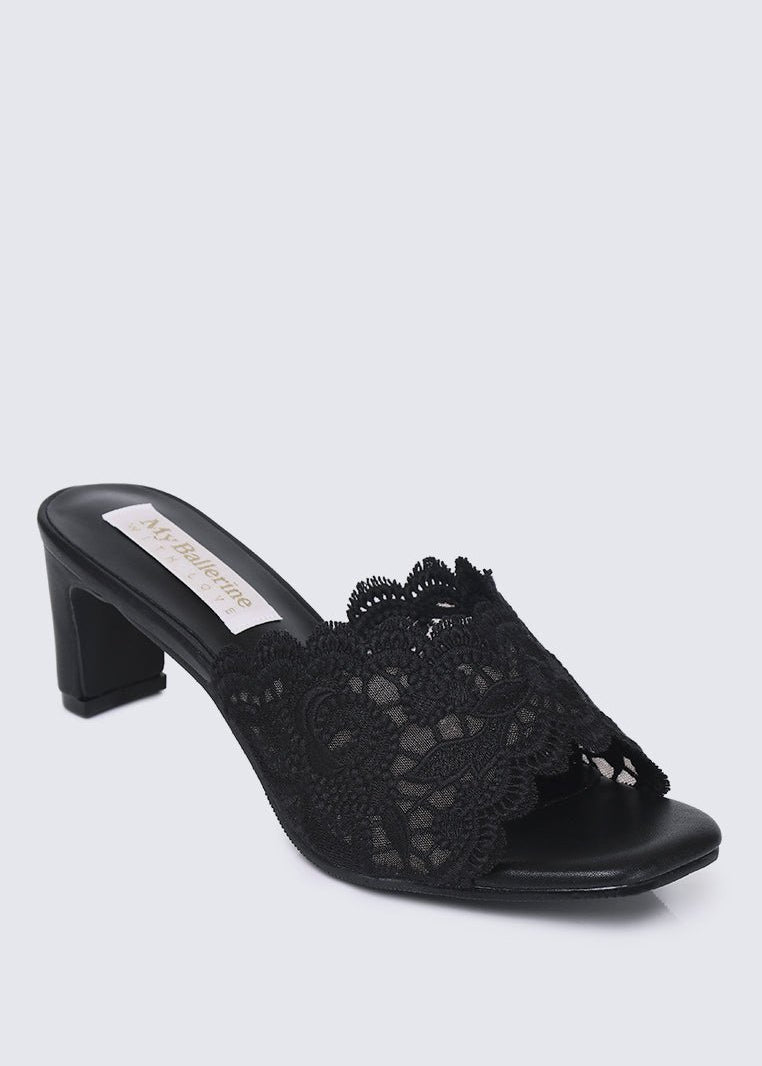Chloe Comfy Heel In BlackHeels - myballerine