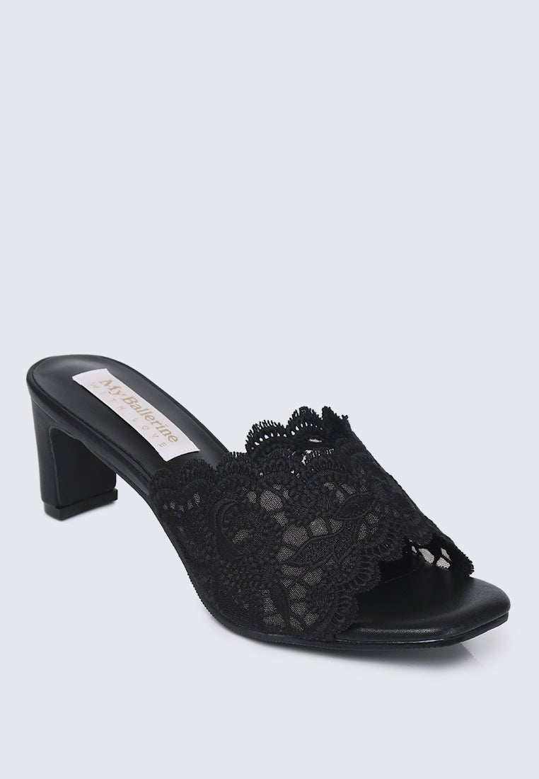Chloe Comfy Heel In BlackHeels - myballerine
