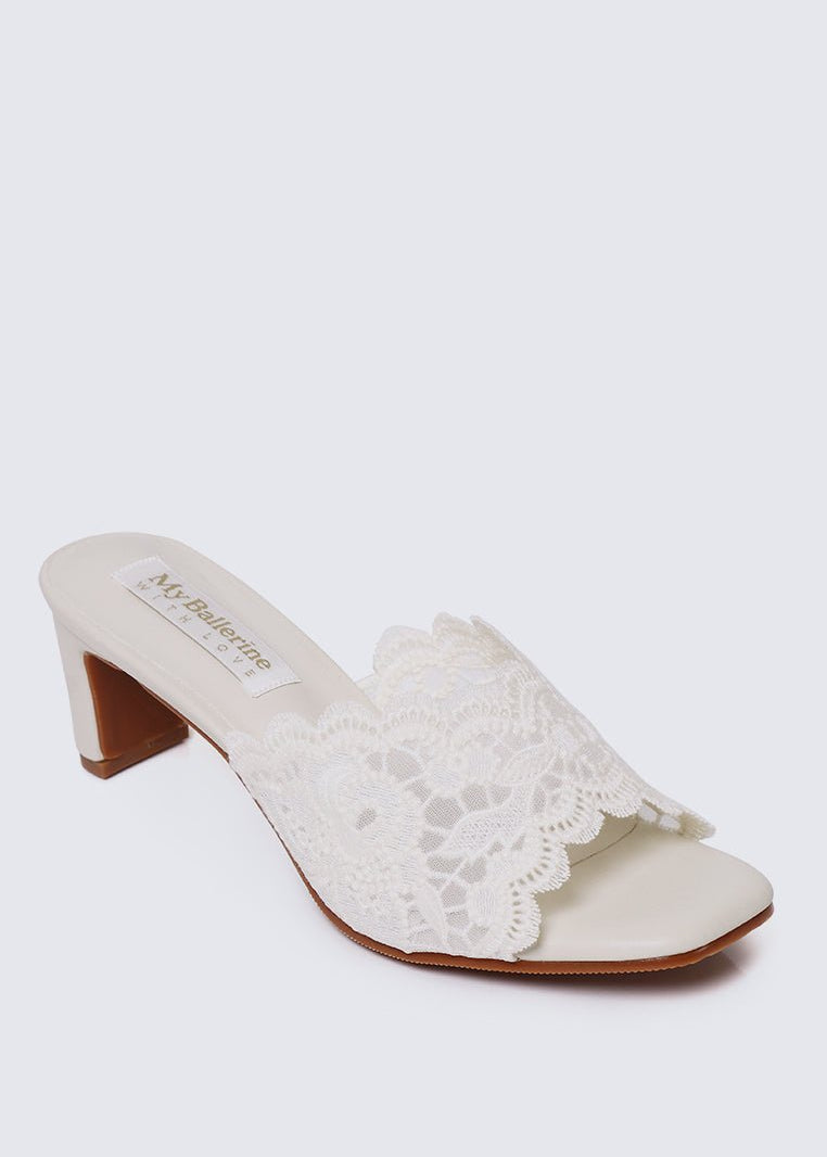 Chloe Comfy Heels In BeigeHeels - myballerine