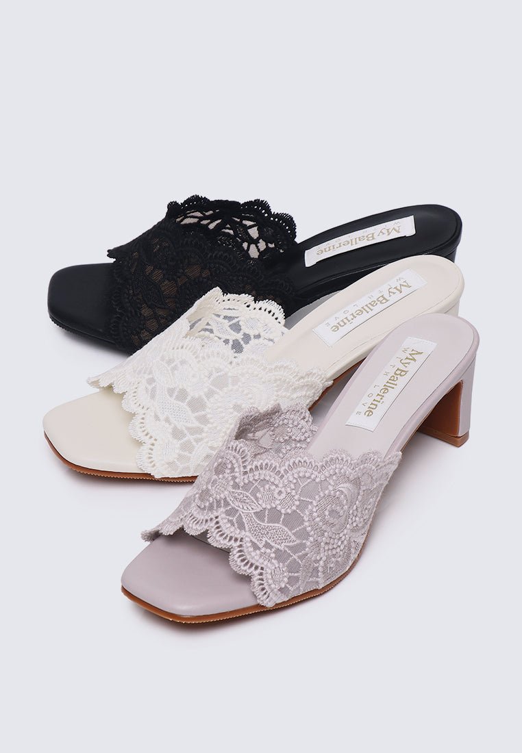 Chloe Comfy Heels In BeigeHeels - myballerine