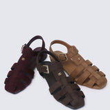 Choco Mousse Comfy Sandals In BrownSandals - myballerine