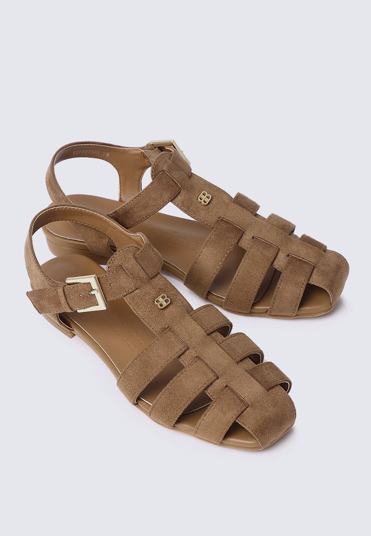 Choco Mousse Comfy Sandals In BrownSandals - myballerine