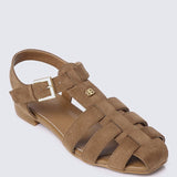 Choco Mousse Comfy Sandals In BrownSandals - myballerine