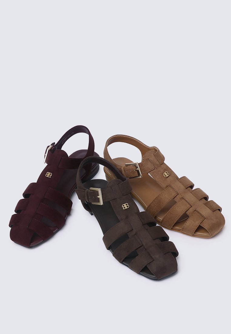 Choco Mousse Comfy Sandals In EspressoSandals - myballerine