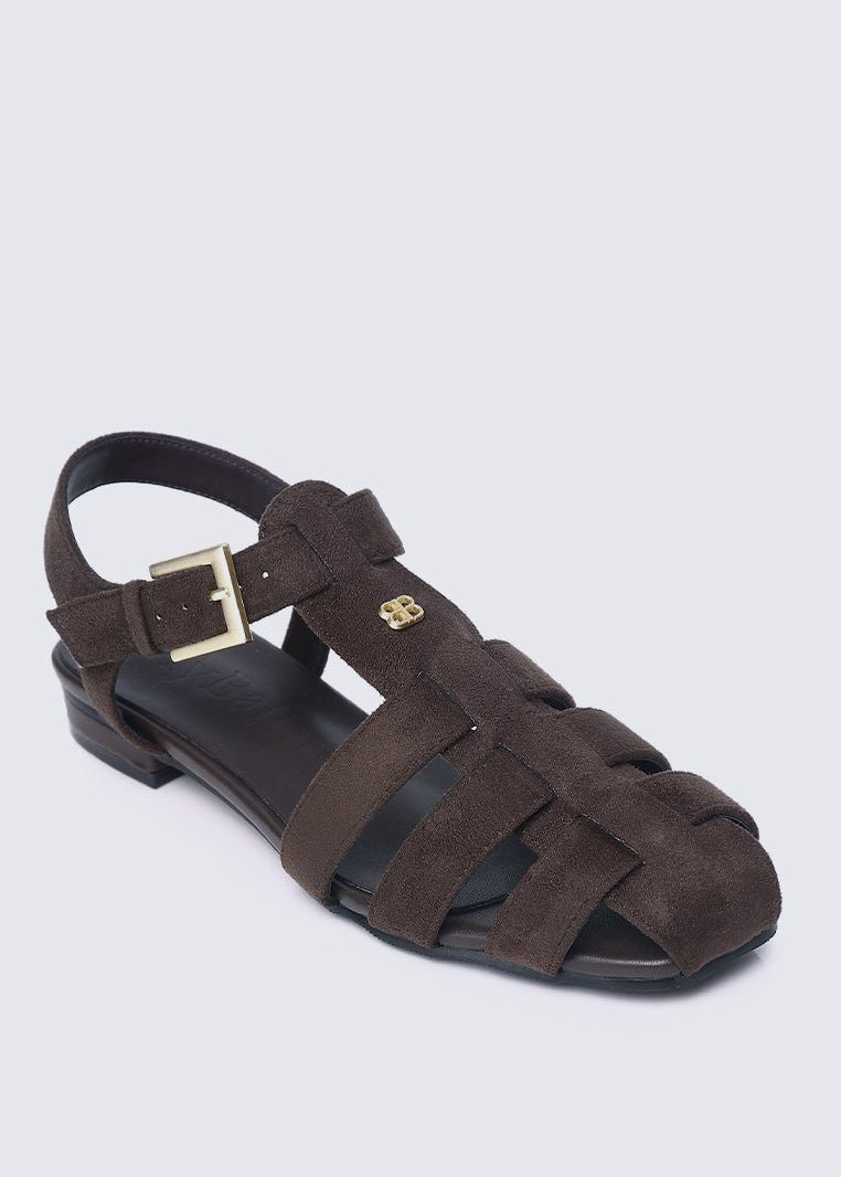 Choco Mousse Comfy Sandals In EspressoSandals - myballerine