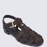 Choco Mousse Comfy Sandals In EspressoSandals - myballerine