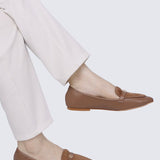 Choco Soufflé Comfy Loafers In BrownLoafers - myballerine