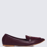 Choco Soufflé Comfy Loafers In BurgundyLoafers - myballerine