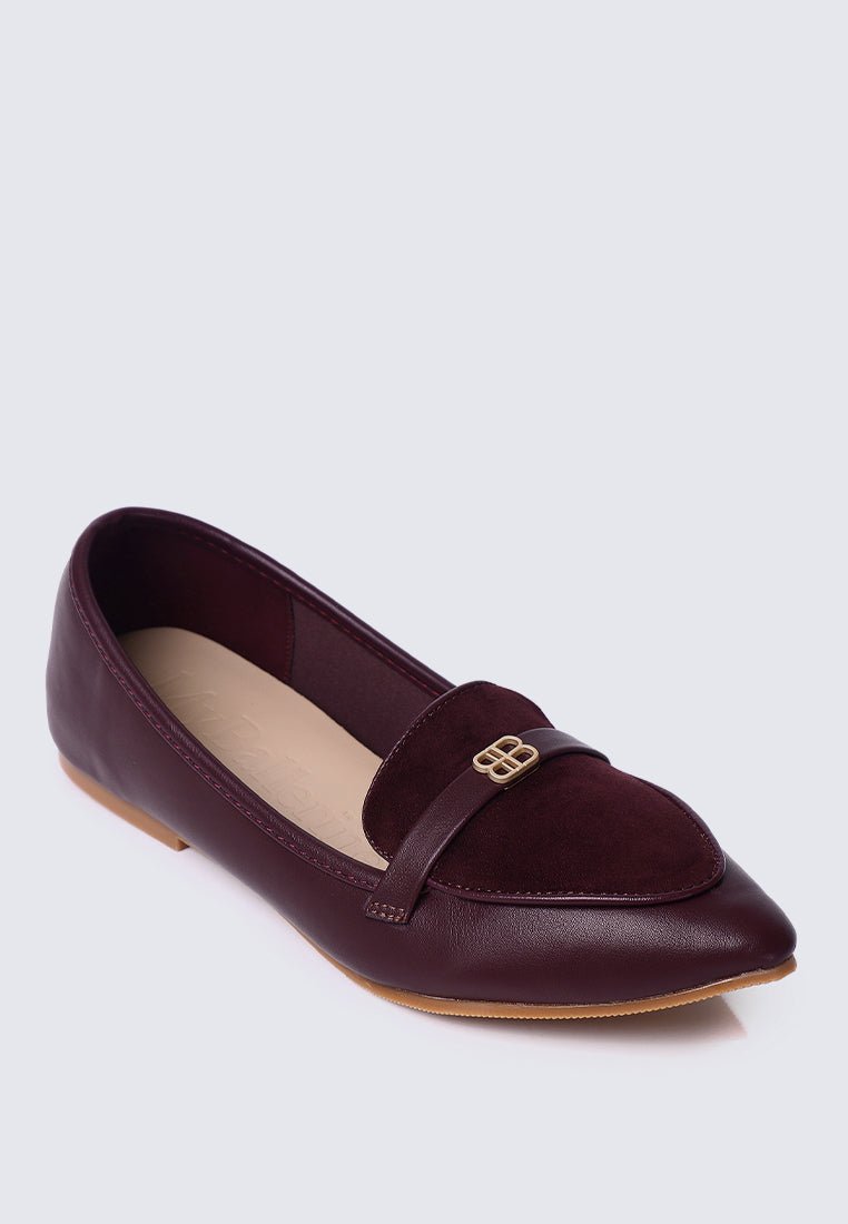 Choco Soufflé Comfy Loafers In BurgundyLoafers - myballerine