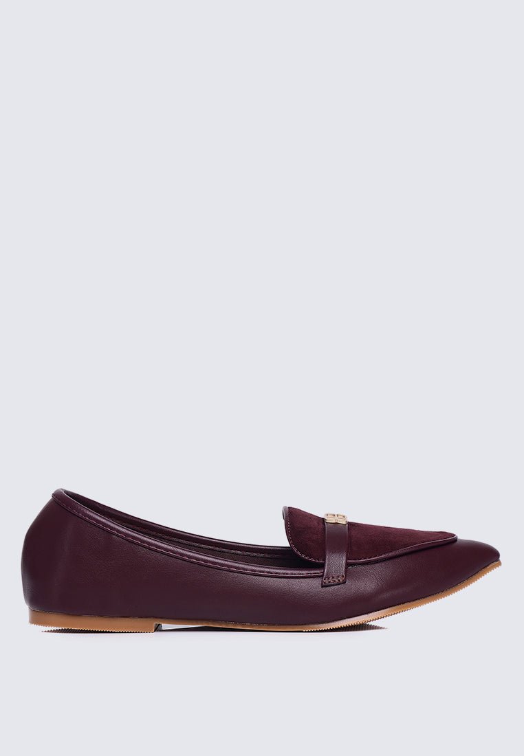 Choco Soufflé Comfy Loafers In BurgundyLoafers - myballerine