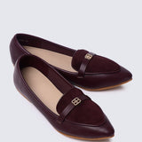 Choco Soufflé Comfy Loafers In BurgundyLoafers - myballerine